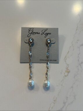 Gemma Layne Sterling silver post dangly earrings